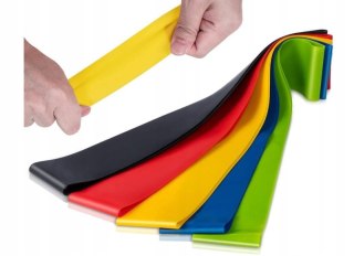 GUMY TAŚMY OPOROWE DO ĆWICZEŃ FITNESS 5 SZTUK + ETUI