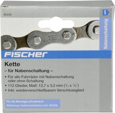 ŁAŃCUCH ROWEROWY FISCHER 1/2 x 1/8" 112 OGNIW 85240