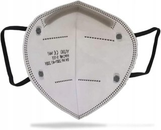 MASKA MASECZKA OCHRONNA FFP2 EN 149:2001 A1:2009 CZARNA 10 SZTUK