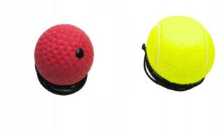 PIŁKA REFLEKSOWA NA GŁOWĘ DO BOKSOWANIA ZESTAW TRENINGOWY REFLEX BALL 3 SZT