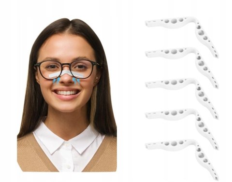 SILIKONOWE MOSTKI KLIPSY NA NOS PRZECIW PAROWANIU SZKIEŁ