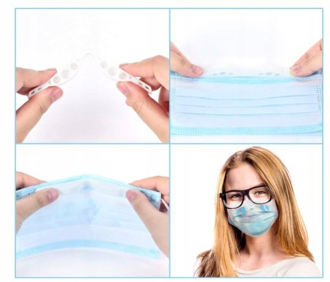 SILIKONOWE MOSTKI KLIPSY NA NOS PRZECIW PAROWANIU SZKIEŁ