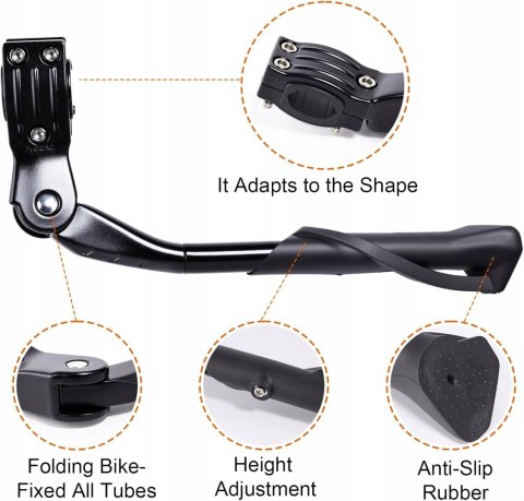 STOPKA ROWEROWA PODPÓRKA NÓŻKA DO ROWERU REGULOWANA 24-29" TYLNA 35KG