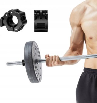 ZACISKI SZCZĘKOWE KLAMROWE NA GRYF OLIMPIJSKI SZTANGĘ 25MM HANTLE 2 SZTUKI