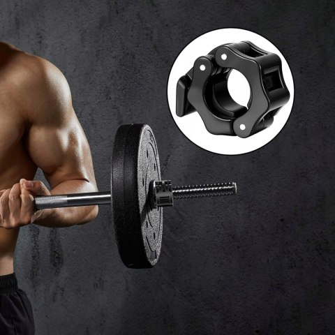 ZACISKI SZCZĘKOWE KLAMROWE NA GRYF OLIMPIJSKI SZTANGĘ 25MM HANTLE 2 SZTUKI