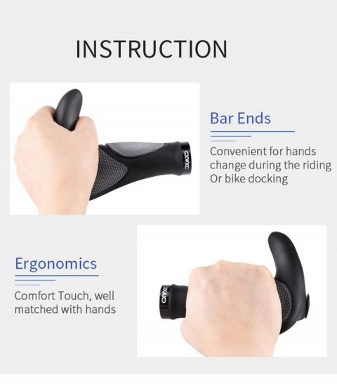 CHWYTY GRIPY RĄCZKI KIEROWNICY ERGONOMICZNE ROGI CXWXC
