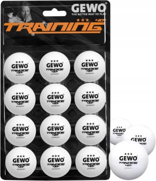 GEWO PIŁECZKI DO PING-PONGA PIŁKI DO TENISA STOŁOWEGO 12 SZTUK