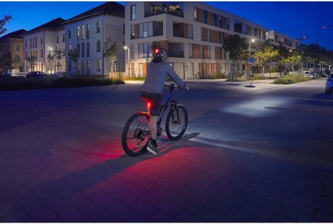 LAMPKA ROWEROWA PRZEDNIA TYLNA ZESTAW OŚWIETLENIE ROWEROWE FISCHER USB
