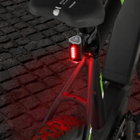 LAMPKA ROWEROWA PRZEDNIA TYLNA ZESTAW OŚWIETLENIE ROWEROWE FISCHER USB