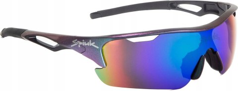 OKULARY ROWEROWE SPORTOWE SPIUK JIFTER MIRRORED GREEN CAT. 3