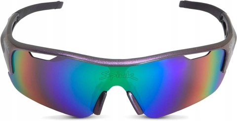 OKULARY ROWEROWE SPORTOWE SPIUK JIFTER MIRRORED GREEN CAT. 3