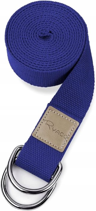 PASEK DO JOGI DŁUGI TAŚMA DO ĆWICZEŃ ROZCIĄGANIA YOGA MOCNY 250CM