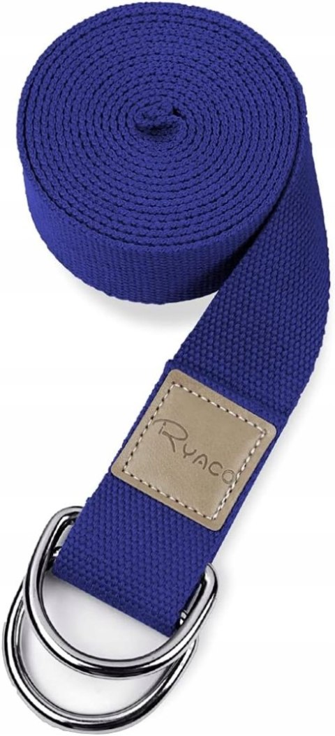 PASEK DO JOGI DŁUGI TAŚMA DO ĆWICZEŃ ROZCIĄGANIA YOGA MOCNY 250CM