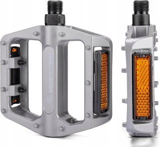 PEDAŁY ROWEROWE ALUMINIOWE MTB ANTYPOŚLIZGOWE Z ODBLASKAMI KONG MING CAR