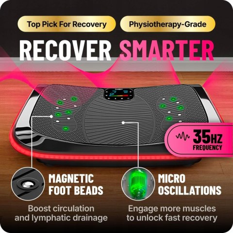 PLATFORMA PŁYTA WIBRACYJNA BLUEFIN 4D MASAŻ MAGNETYCZNY FITNESS