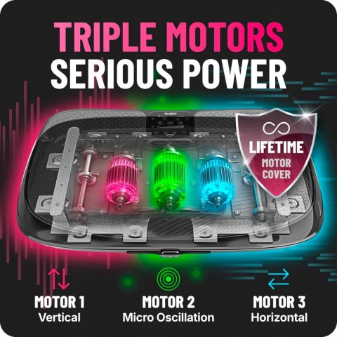 PLATFORMA PŁYTA WIBRACYJNA BLUEFIN 4D MASAŻ MAGNETYCZNY FITNESS