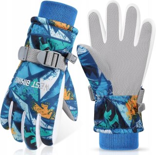 RĘKAWICE NARCIARSKIE ZIMOWE DZIECIĘCE 10-12 LAT