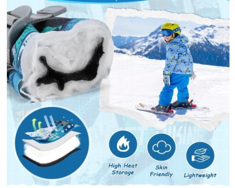 RĘKAWICE NARCIARSKIE ZIMOWE DZIECIĘCE 10-12 LAT