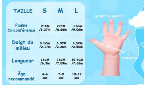 RĘKAWICE NARCIARSKIE ZIMOWE DZIECIĘCE 10-12 LAT