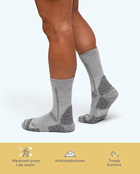 SKARPETY TREKKINGOWE DANISH ENDURANCE WEŁNA MERINO 3 PARY 35-38