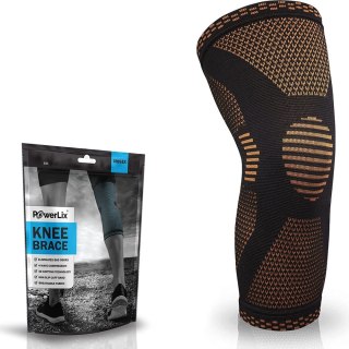 STABILIZATOR ORTEZA KOLANA ŚCIĄGACZ OCHRANIACZ OPASKA POWERLIX R. M