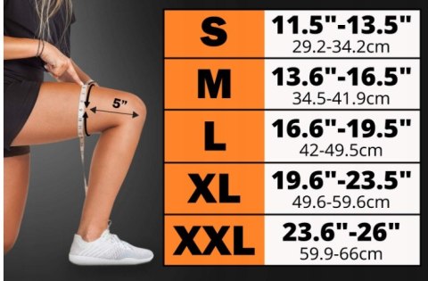 STABILIZATOR ORTEZA KOLANA ŚCIĄGACZ OCHRANIACZ OPASKA POWERLIX R. M
