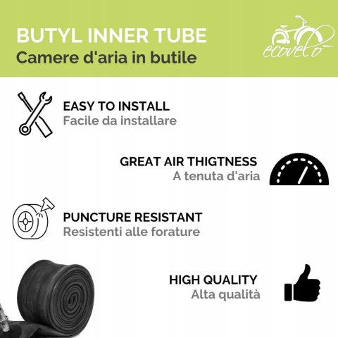 2x OPONA ROWEROWA MTB 26" 26x1.95 50-559 2 SZTUKI ECOVELO + 2x DĘTKA