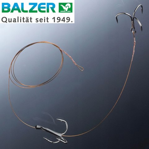BALZER PRZYPON SZCZUPAKOWANY 2x KOTWICZKA 70CM 9KG
