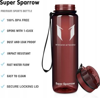 BIDON SPORTOWY BUTELKA NA WODĘ SUPER SPARROW 350ML