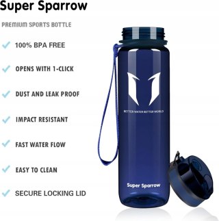 BIDON SPORTOWY BUTELKA NA WODĘ SUPER SPARROW 750ML