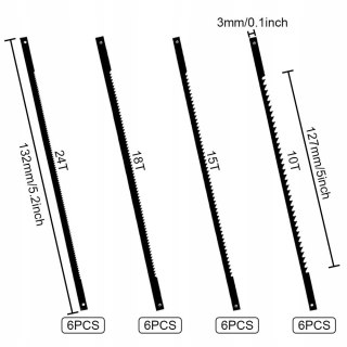 BRZESZCZOTY DO WYRZYNARKI 127MM STAL WĘGLOWA 24 SZTUKI