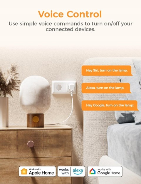 INTELIGENTNE GNIAZDO SMART WIFI PLUG REFOSS MSS210P 2 SZTUKI