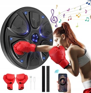 MASZYNA BOKSERSKA DO TRENINGU BOKSU Z PODŚWIETLENIEM LED + RĘKAWICE