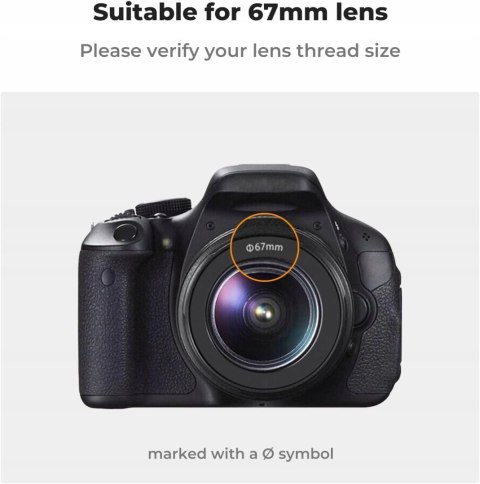 OSŁONA PRZECIWSŁONECZNA K&F CONCEPT 67MM DO SONY CANON SIGMA
