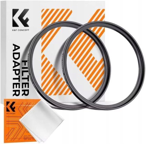 PIERŚCIEŃ REDUKCYJNY ADAPTER FILTRA K&F CONCEPT STEP-UP 52-67MM 2 SZTUKI
