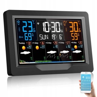 RADIOWA STACJA POGODOWA NA 5 DNI Z CZUJNIKIEM ZEWNĘTRZNYM VIFLYKOO