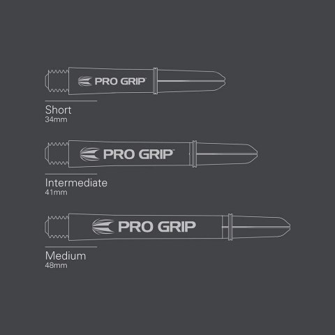 SHAFTY TARGET PRO GRIP SPIN SHORT 41MM CZARNY 6 SZTUK