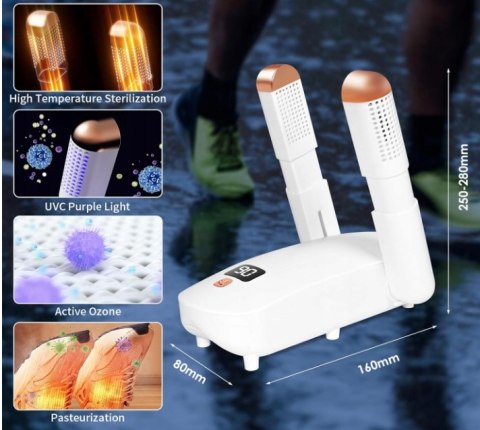 SUSZARKA DO BUTÓW ODZIEŻY RĘKAWICZEK CZAPEK OSUSZACZ DEZYNFEKCJA UV 180W