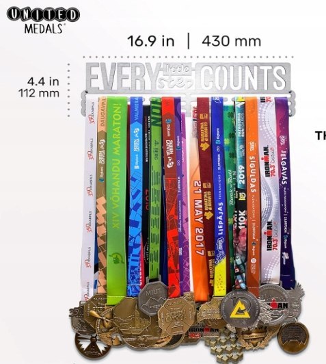 WIESZAK NA MEDALE SPORTOWE ORGANIZER UCHWYT METALOWY 43CM