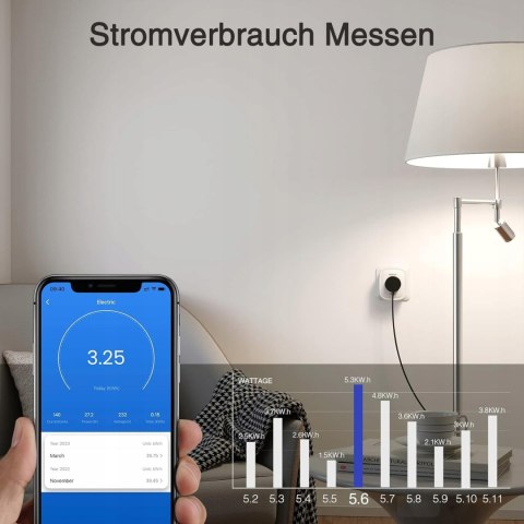 4x INTELIGENTNE GNIAZDO SMART WI-FI GHOME 4 SZTUKI 16A 4 SZTUKI