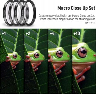 FILTRY CPL UV FLD ND4 ND8 72MM ZBLIŻENIOWE CLOSE-UP ZESTAW NEEWER