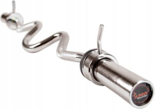 GRYF MOCNO ŁAMANY SZTANGA 122CM STALOWY CHROMOWANY 35MM SUNNY