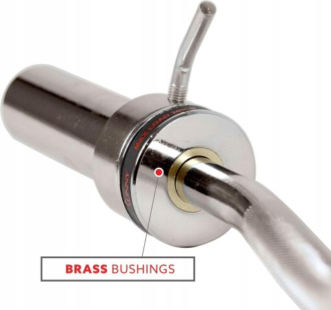 GRYF MOCNO ŁAMANY SZTANGA 122CM STALOWY CHROMOWANY 35MM SUNNY