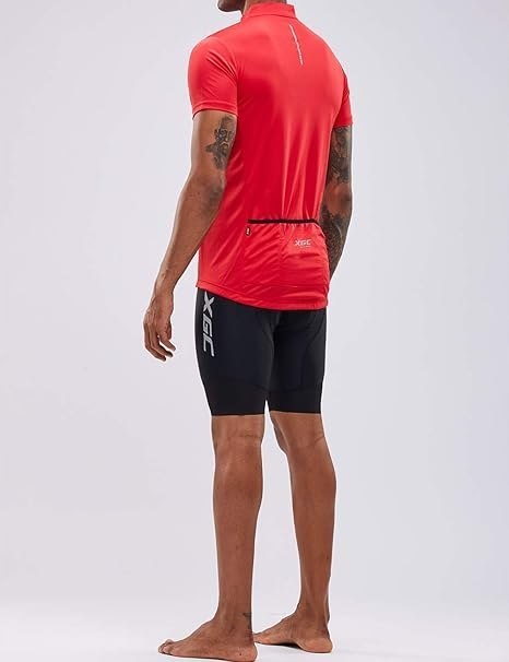 KOSZULKA MĘSKA ROWEROWA NA ROWER CZERWONA XGC R. 3XL CZERWONA