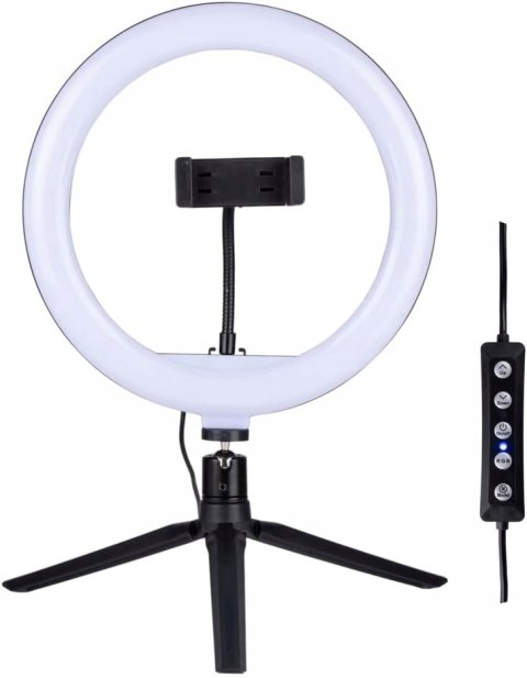 LAMPA PIERŚCIENIOWA LED SELFIE RING RGB GRUNDIG 150 LED + MINI STATYW
