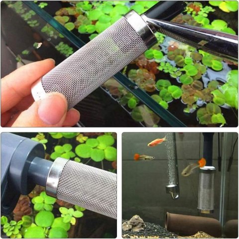 OBUDOWA FILTRA AKWARIOWEGO SIATKA FILTRACYJNA ZE STALI 2 SZTUKI