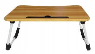 STOLIK SKŁADANY POD LAPTOPA DO ŁÓŻKA KOMPUTERA DREWNIANY