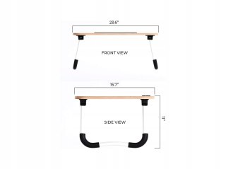 STOLIK SKŁADANY POD LAPTOPA DO ŁÓŻKA KOMPUTERA DREWNIANY