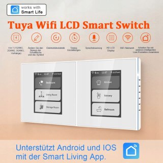WŁĄCZNIK ŚWIATŁA Z EKRANEM LCD SMART LIGHT SWITCH 4W1 WI-FI LANBON