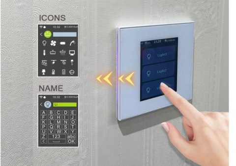 WŁĄCZNIK ŚWIATŁA Z EKRANEM LCD SMART LIGHT SWITCH 4W1 WI-FI LANBON